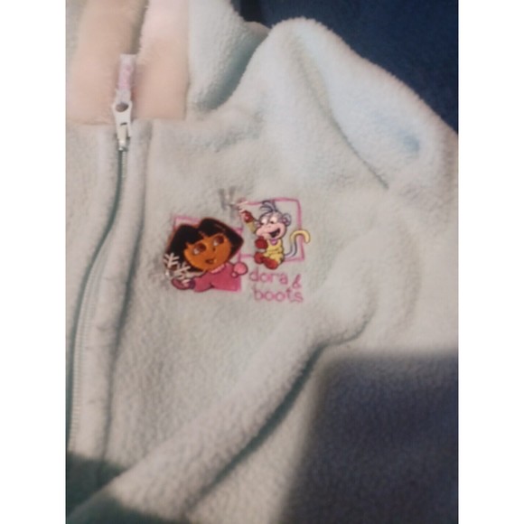 Nickelodeon Dora the Explorer And Boots Girls Fleece Hooded Jacket Size 5 - Picture 3 of 4